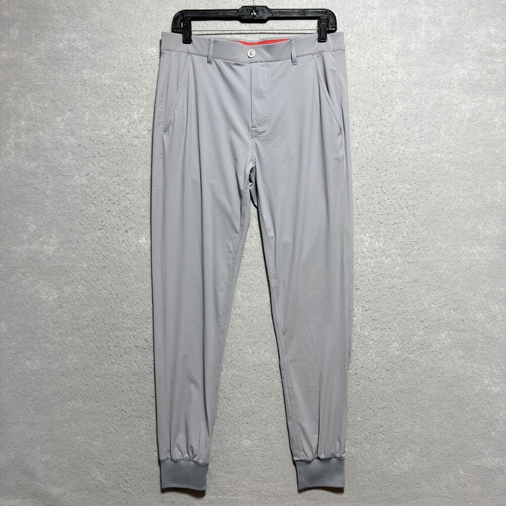 Redvanly Halliday Joggers Pants Mens Small Gray Pull On Golf Performance